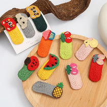 Hairclip female childrens side clip hairpin ins dazzling cartoon animal wool small clip Korean headdress female bangs clip