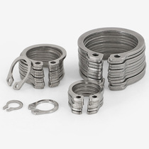 304 stainless steel A type shaft with elastic blocking ring GB894 Outer card shaft Caul-shaped phi 3 M 7 M 1 7 M 2 M 1 6 M 2 2 M 5 0