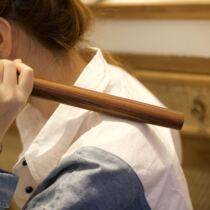 Fingertip twist boutique rosewood massage solid wood rolling stick dredging meridians knocking back beat board household utensils