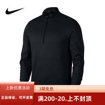 Nike Nike golf clothing mens long-sleeved T-shirt POLO shirt half zipper golf warm top AR2601