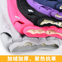 Girls cotton pants plus velvet thickened winter wear middle-aged childrens pants childrens three-layer loose one winter sports pants