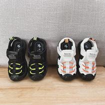 Boy baby sandals summer tinkling children wearing children soft soles anti-skiing beach shoes baby gas sandals