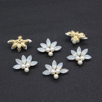 diy handmade antique hair accessories hairpin Group fan jewelry material new Pearl Rhinestone diamond buckle flower plate alloy accessories