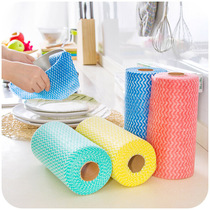 Roll-type riteable point cut off disposable cleaning rag disposable without dipping in oil sloth rub non-woven fabric bagcloth