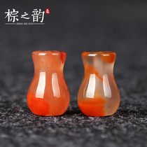 Natural Chuanhong Agate Pendant Bead Vase Disciple Bead Pendant Bead Vase Disciple Bead Pendant Bottle Scattered Bead Bells Bodhi Accessories
