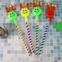 Big number smiley face blown dragon children toy whistles blow up Kindergarten gathering event props gifts