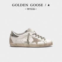 Golden Goose womens shoes Super-Star retro Dirty Dirty Shoes Small White Shoes Silver Tail Stars Commuter Board Shoes