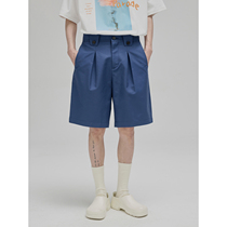 (NANS) High Density Cotton Endol Fold Design of Retro Wide Low Max Trouser COTTON Shorts