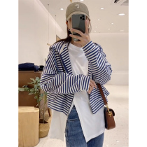 Early autumn 2021 New loose long sleeve hooded zipper solid color sweater design sense niche casual top women