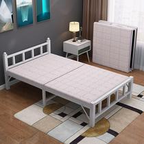 Simple bed rental room folding bed single strong durable reinforcement assembly children small apartment adult office reinforcement