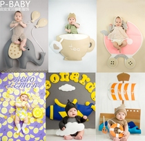 New childrens photography theme clothing Baby Full Moon 100 days and a half year old baby photo costume photo props
