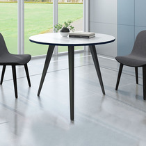 Plate small meeting table in negotiation for reception desk minimalist modern small round table office Meeting table Leisure table and chairs