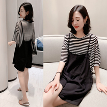 Strap pants set women Summer thin European station 2021 New European loose sling one-piece shorts two-piece