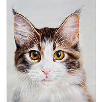 Wang Yuwei kitty living-room dining room restaurant decoration painting collection Realistic Animals