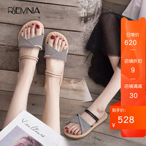 Rsemnia Summer 100 lap fashion with dresses sandals Fairy Wind Flat Bottom Ins Wind Comfort Roman Flat Bottom Shoes