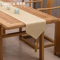Luo Yis family x New Chinese table flag Zen tea mat tea table cloth art table cloth modern minimalist tea table cotton linen tea table cloth