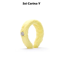 Sei CarinaY diamond buckle with hairy hair hoop Zhang Yuqi with autumn and winter hair accessories headband female Joker temperament