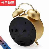 Japanese c Korean cute metal alarm clock Creative mute fashion digital student bedside alarm clock simple golden Black