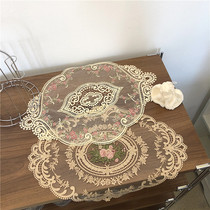 ins wind French lace embroidered placemat tablecloth coaster swing props vintage decoration