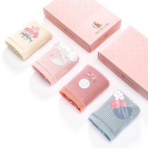 Fenteng cotton underwear women antibacterial waist size 2021 summer days new girl Japanese cute triangle trousers