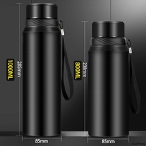 Thermos cup large capacity men and women portable water cup tea cup 1000ml outdoor 1L stainless steel pot 800ml Outdoor