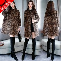 The little subs the big coat of the womens mid-2021 the new autumn and winter Korean version of the Relaxed Aniko Fur Coats Thickened
