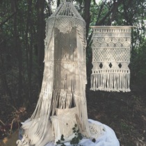 Yiyu Livewire macrame Bohemian tent lawn wedding set decoration Forest picnic photography props