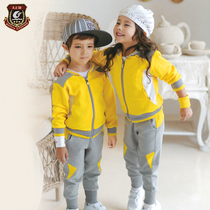  Kindergarten garden clothes spring and autumn clothes Korean childrens class clothes sportswear teacher long-sleeved cotton primary school school uniform suit