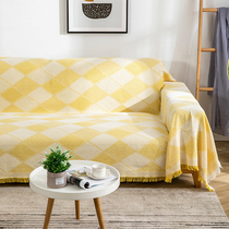Fields Garden Style Subsofa Geb Cotton Thread Knit Sofa Blanket Net Red Ins Sand Release Sofa Towel Sofa Cover