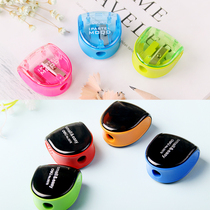 Del students use pencil sharpener pencil sharpener hand shaken multi-functional drill planing rotating primary school students pen sharpener new childrens stationery school supplies car repair peeling automatic pencil sharpener