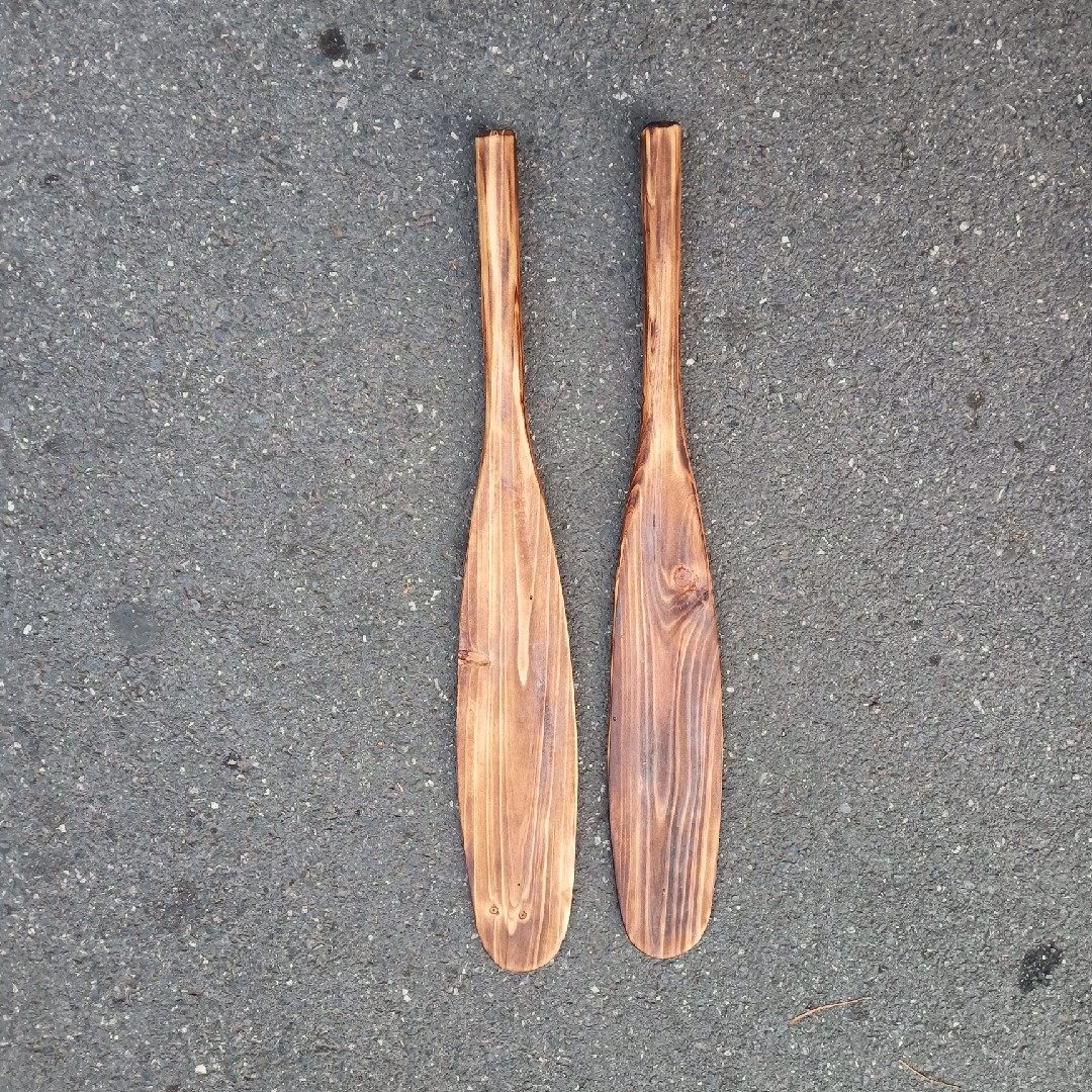50-90 Cm Single Hands Paddle Paddle Tire Inner Paddle Wood Fir Wood Tung Oil Small Boat Paddle Rafting Customizable-Taobao