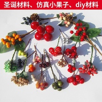 Simulation mini fruit blueberry Berry Christmas decoration material Red Bean Red Fruit Forest DIY photography props