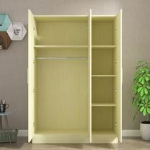 Wardrobe wood board self-assembled rental room with two doors solid wood clearance home bedroom European style 2021 New