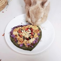 Handmade Petal Grass Ben Natural Grindstone Nourishment Cake Birthday Holiday Small Darling Gift Rabbit Dragon Cat Guinea Pig Earth Dial