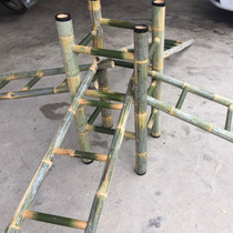 Bamboo ladder 1m 2m 3m 4 kindergarten outdoor climbing ladder Stairs Herringbone ladder Amusement equipment climbing frame ladder