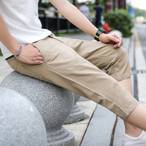 2022 new shorts mens summer mens 7-7 pants Han version Body Trend Casual Thin 5-50% mid-pants