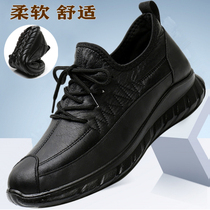 Sports Casual Shoes Mens Spring Autumn Single Shoes Breathable Middle-aged Men Shoes Old Beijing Cloth Shoes Soft Bottom Non-slip Comfort Dad Shoes