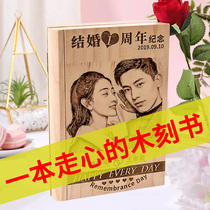 diy handmade birthday gift wood carving painting to send male girlfriend girlfriends wooden painting custom photo wedding carving
