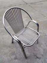 Stainless steel chair back chair single back chair home ergonomics chair simple office chair