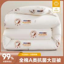 Pure cotton antibacterial quilts were made in winter by soy fiber 10 kg of winter cotton single - person dormitory air conditioning by the core spring and autumn