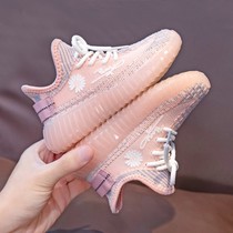 next sara childrens shoes girls coconut shoes 2021 spring and autumn little girl net shoes Joker breathable childrens sneakers