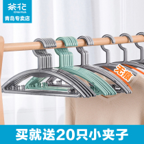 Camellia bow hanger hanging non-slip clothes rack no trace plastic anti-shoulder angle hanging clothes stand sweater