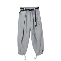 FPA (VENGETICE)tapered functional trousers DRAWSTRING leg overalls National tide brand loose mens casual pants