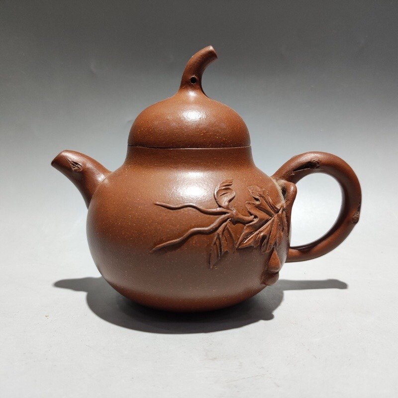 Imitation Zhou Guizhen Purple Sand Pot Original Mine Section Clay Hyacinth Jug Pleasant Purple Sand Pot Collection Pinot Pot of Ruyi jug-Taobao