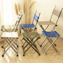  Thickened army green Mazha oxford cloth folding stool Outdoor leisure chair Portable fishing stool stall chair