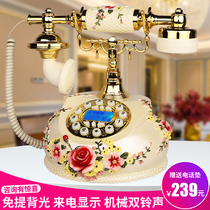 European telephone fad fad fashion home wireless card machine retro-old telephone office seat
