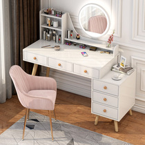 Dresser Bedroom Small family Type modern minimalist female net red ins Wind Nordic light and luxurious make-up table containing cabinet