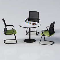 Reception Talks Table And Chairs Portfolio Brief Modern Office Leisure Negotiation Table And Chairs Sales Office Small Family Round Table