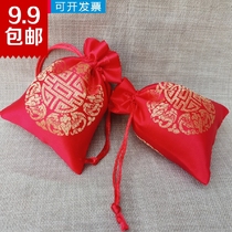 Wedding wedding wedding happy sugar bag Happy sugar bag Creative personality Happy egg bag Chinese brocade satin return gift happy bag