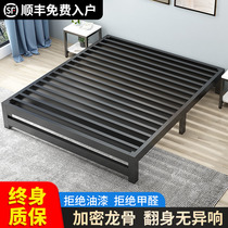Wrought iron bed double bed modern simple 1.8 meters European iron bed thick reinforcement 1.5 meters single child iron frame bed